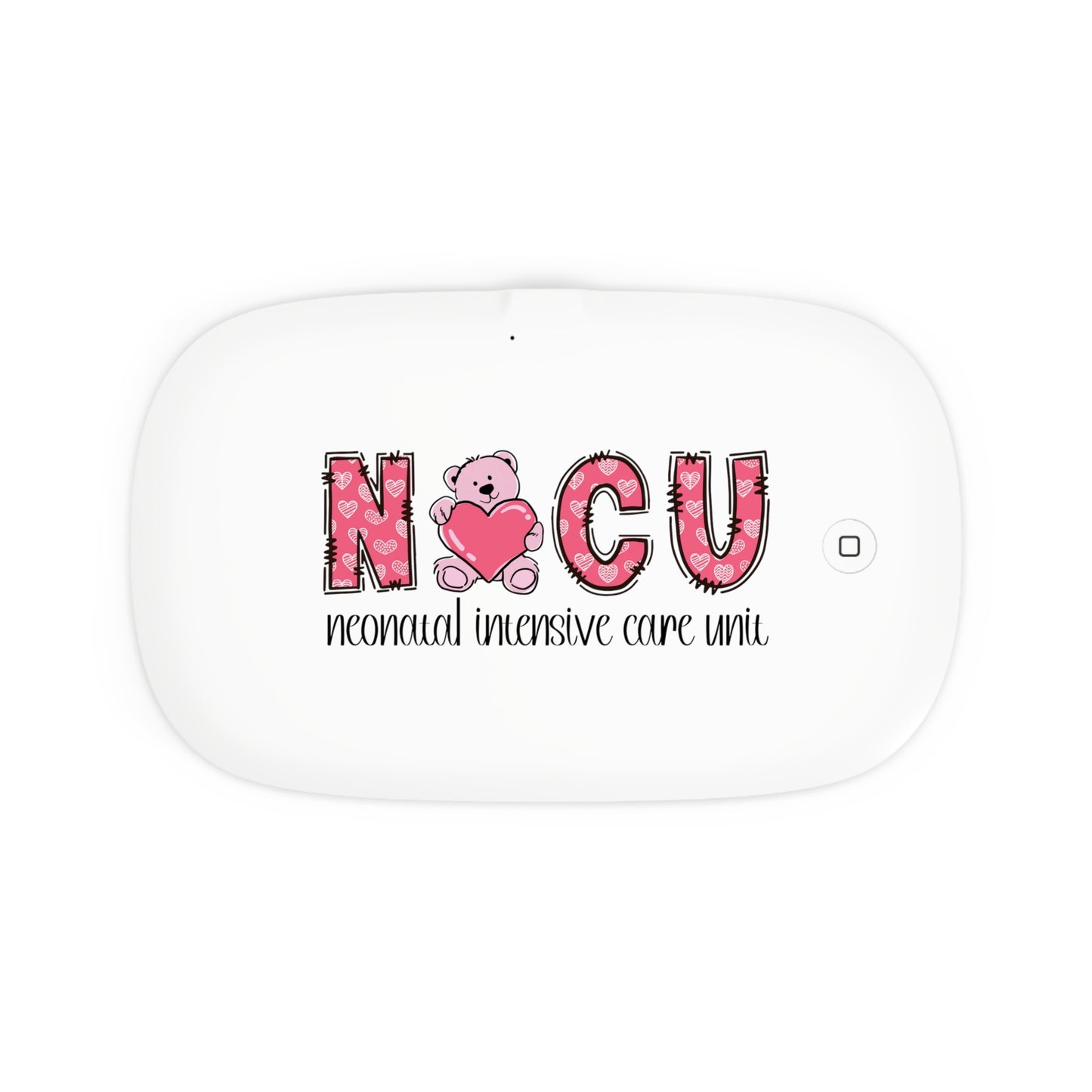 UV Phone Sanitizer & Wireless Charging Pad - NICU Bear with Heart