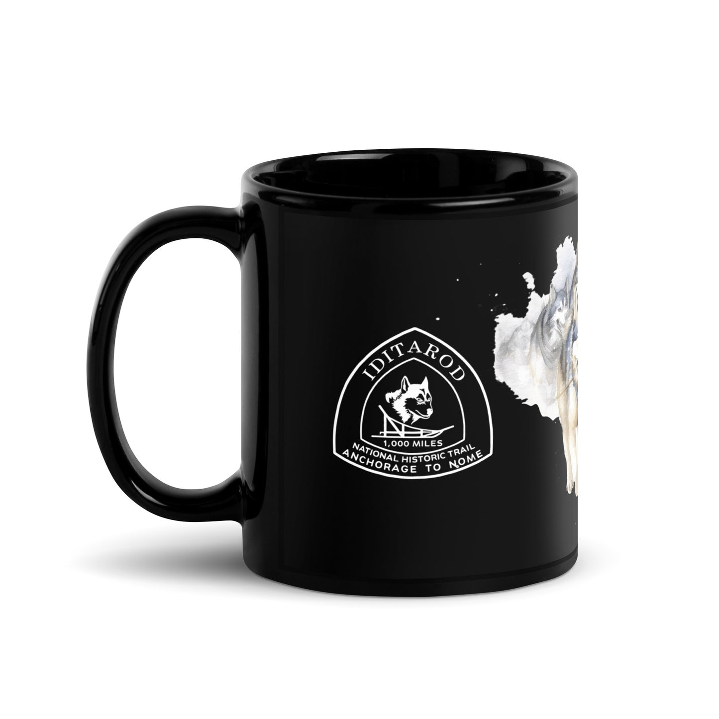 IDITAROD Alaska Black - Glossy Mug