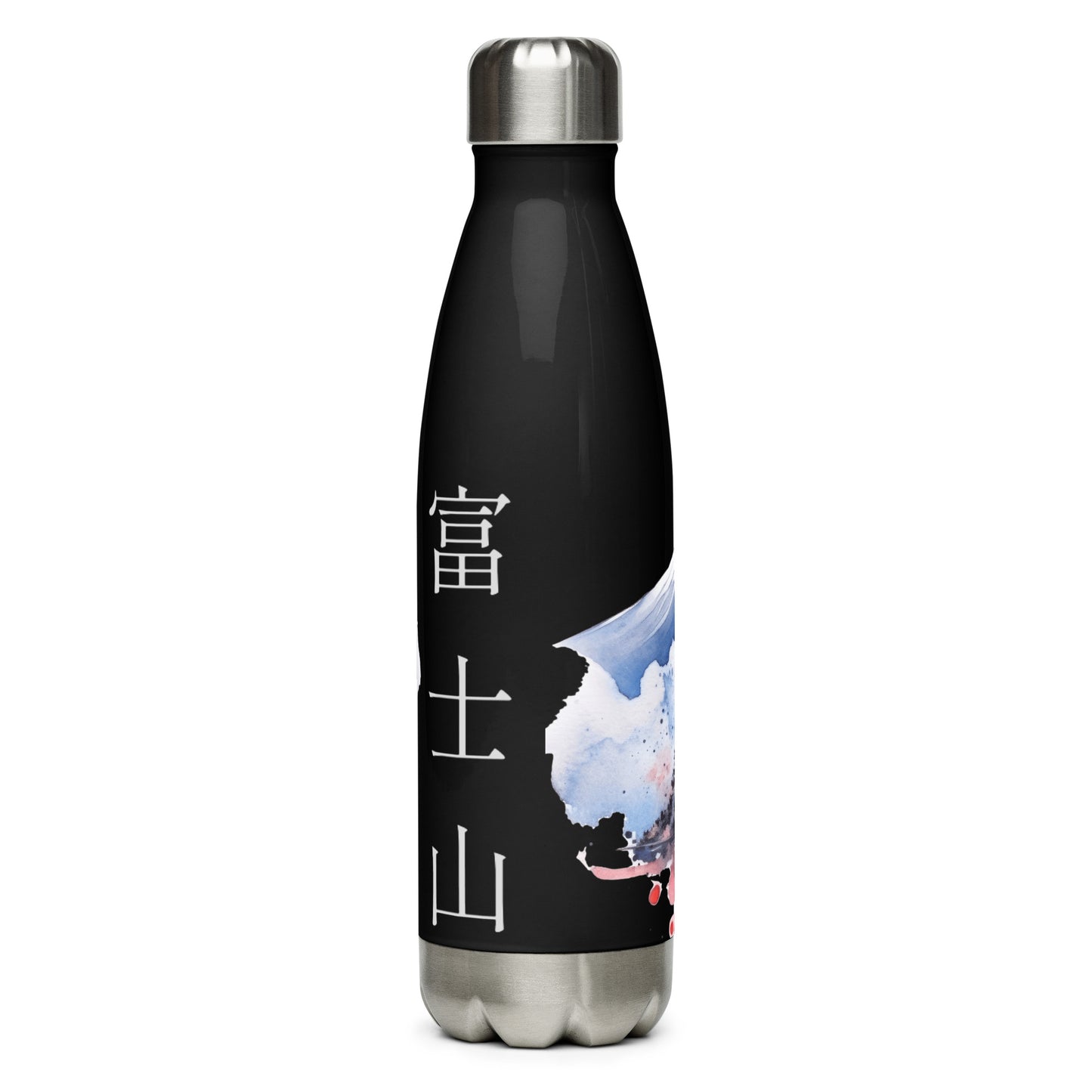 Mount Fuji Japan - Stainless Steel Water Bottle Black