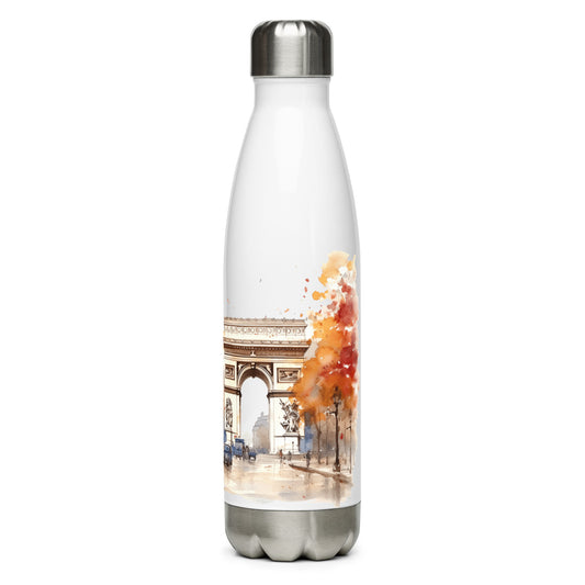 Arc de Triomphe Paris France - Stainless Steel Water Bottle