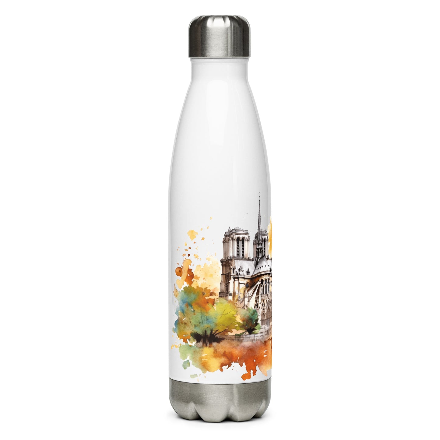 Notre Dame Cathedral Paris France - Stainless Steel Water Bottle