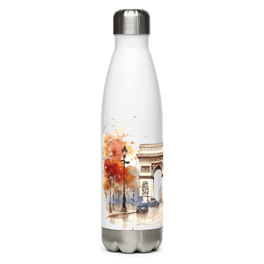 Arc de Triomphe Paris France - Stainless Steel Water Bottle