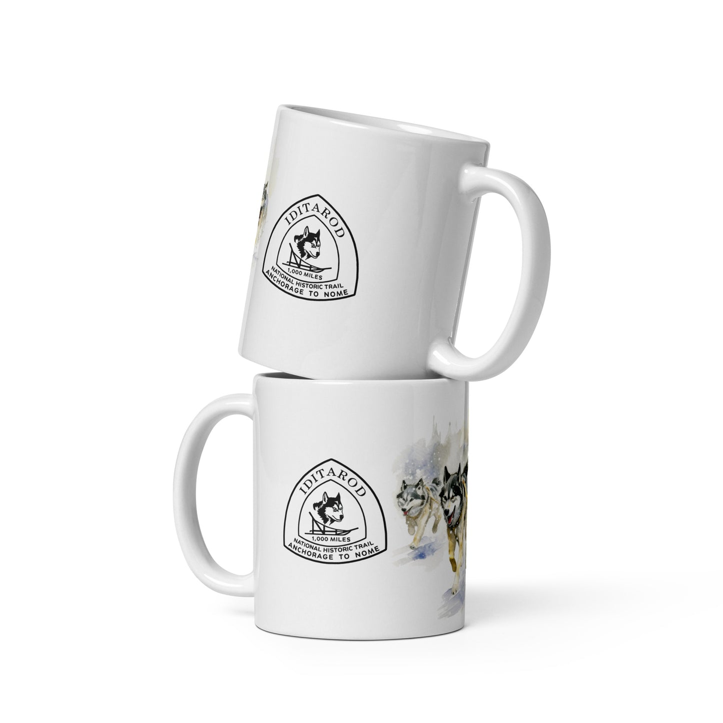 IDITAROD Alaska White - Glossy Mug