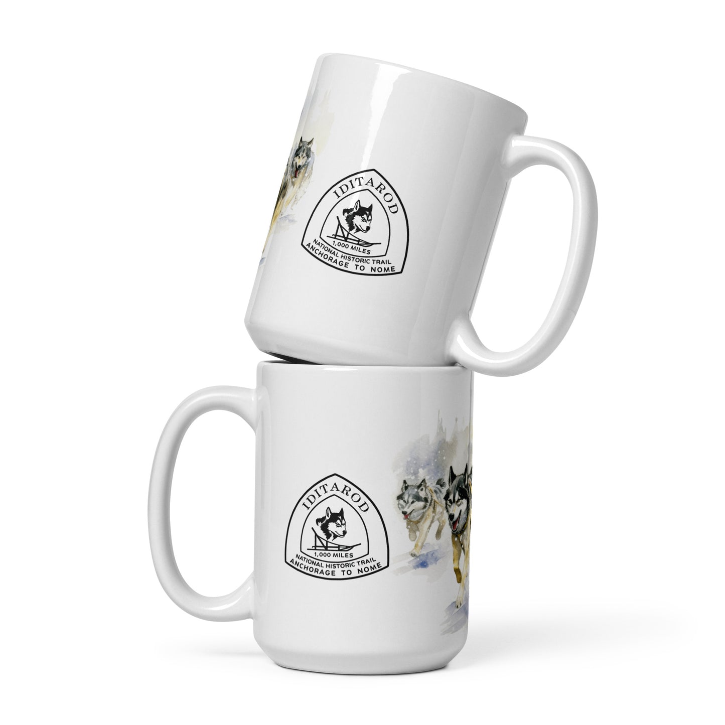 IDITAROD Alaska White - Glossy Mug