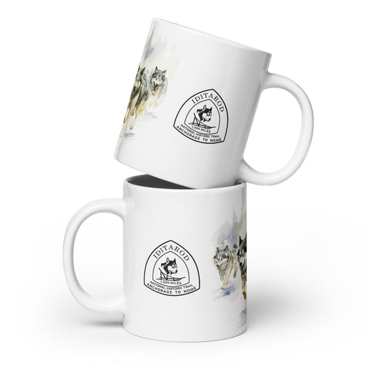 IDITAROD Alaska White - Glossy Mug