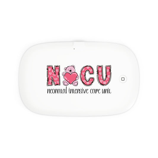 UV Phone Sanitizer & Wireless Charging Pad - NICU Bear with Heart