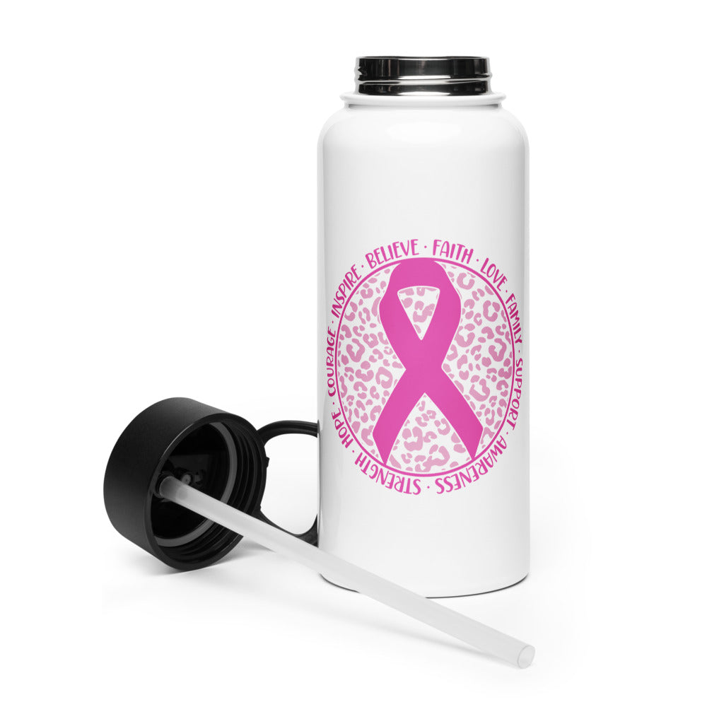 Cancer Awareness Stainless Steel Water Bottle 01
