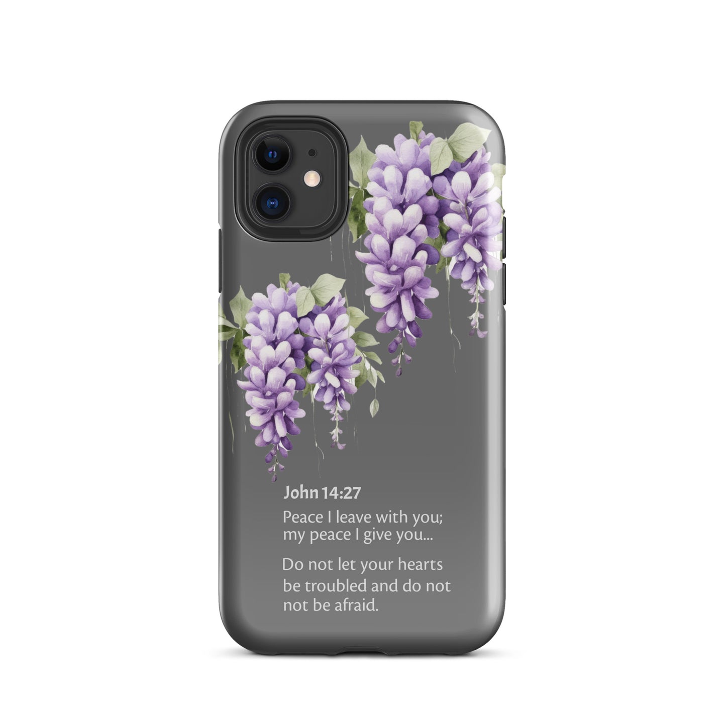 Wisteria John 14-27 Grey - Tough Case for iPhone®