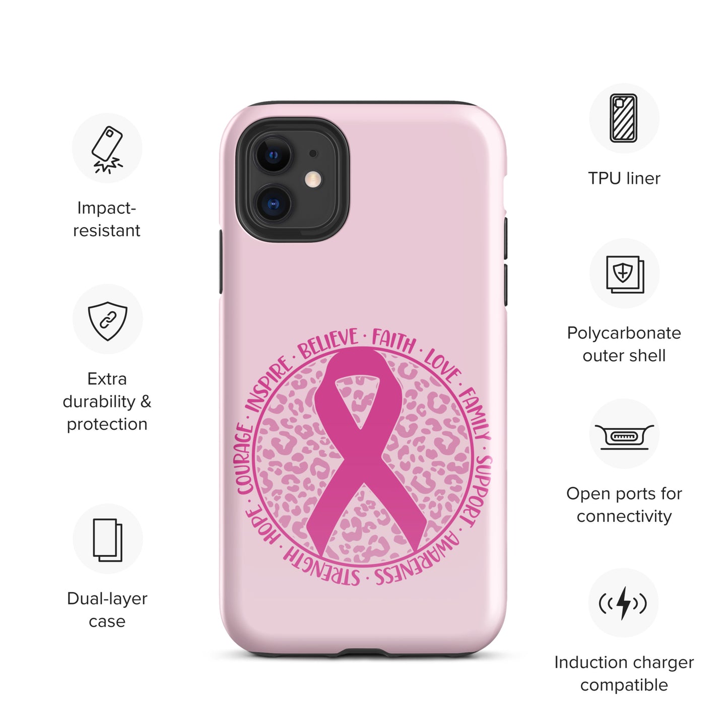 Breast Cancer Awareness 01 Tough Case for iPhone®