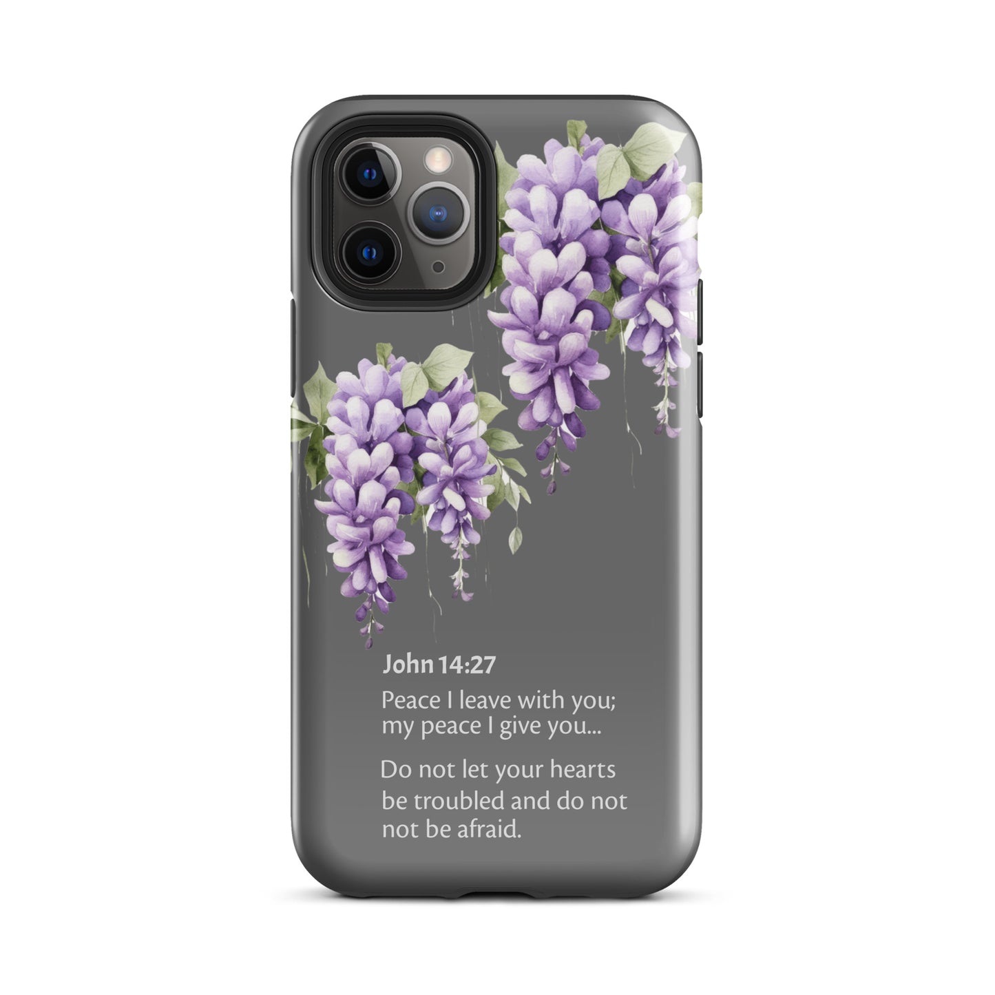 Wisteria John 14-27 Grey - Tough Case for iPhone®