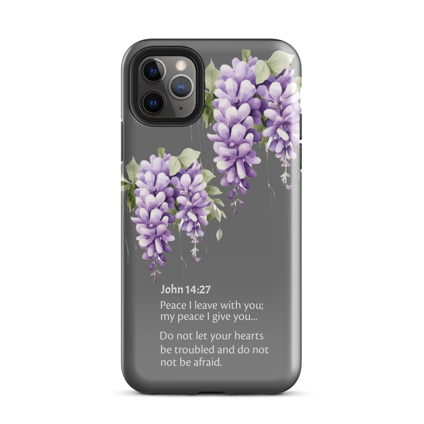 Wisteria John 14-27 Grey - Tough Case for iPhone®