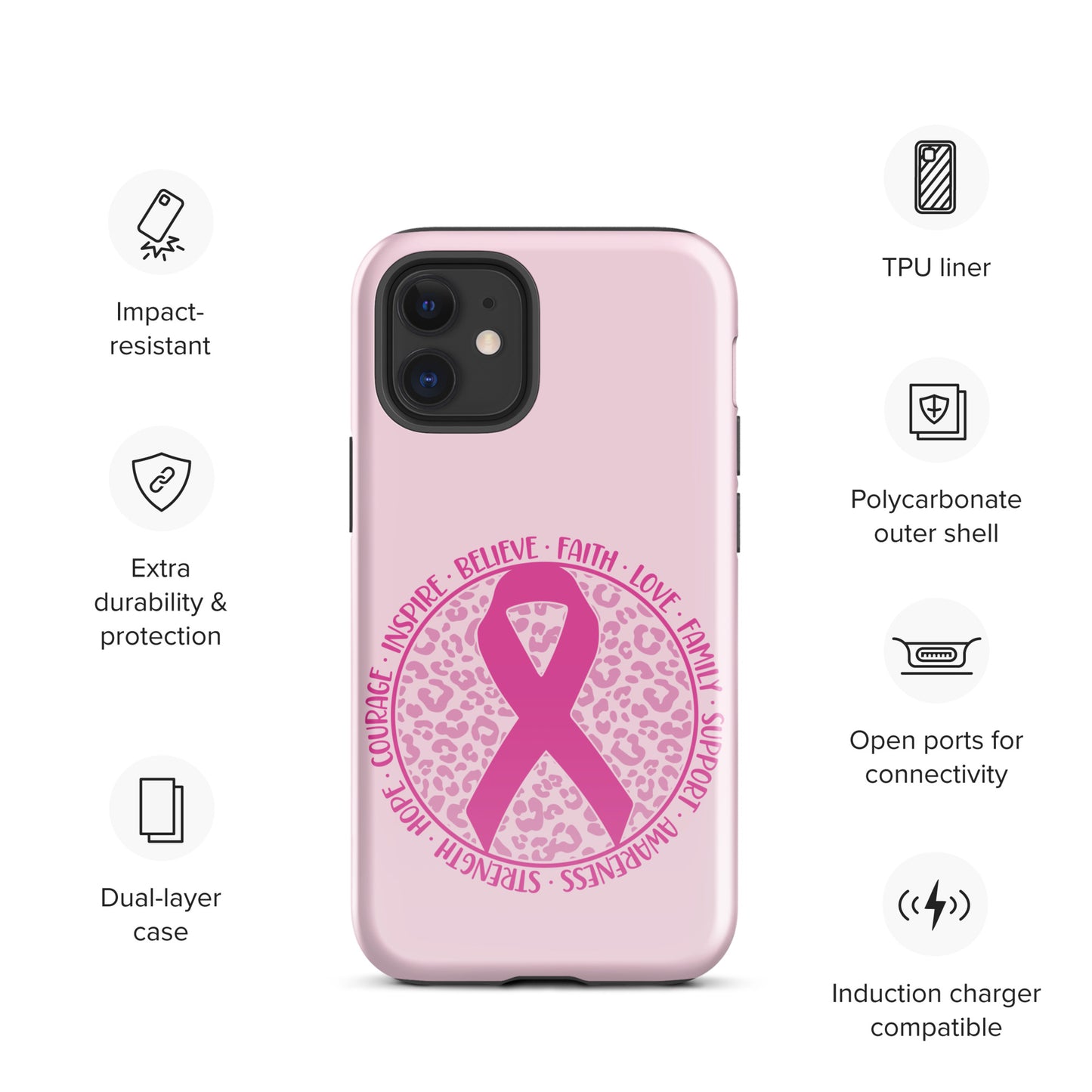 Breast Cancer Awareness 01 Tough Case for iPhone®