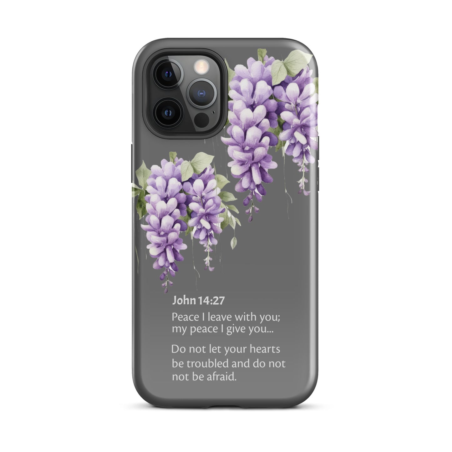 Wisteria John 14-27 Grey - Tough Case for iPhone®