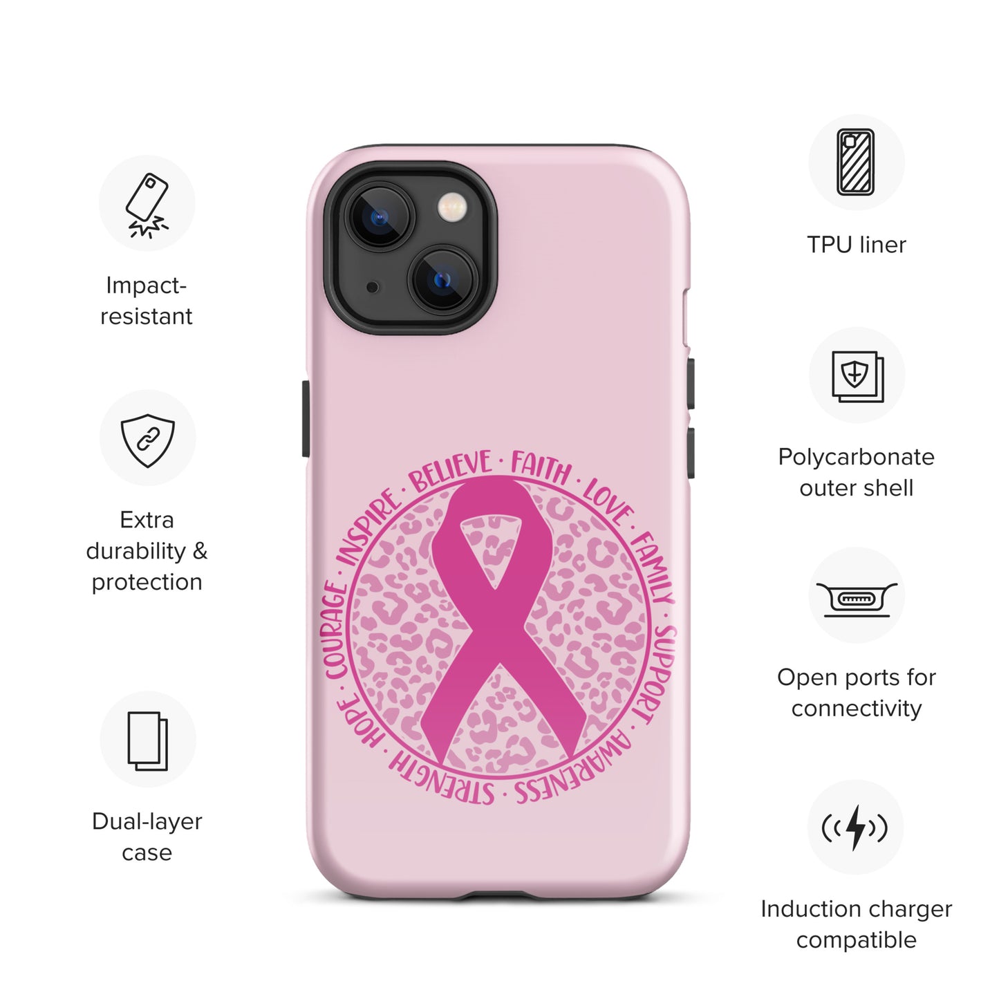 Breast Cancer Awareness 01 Tough Case for iPhone®