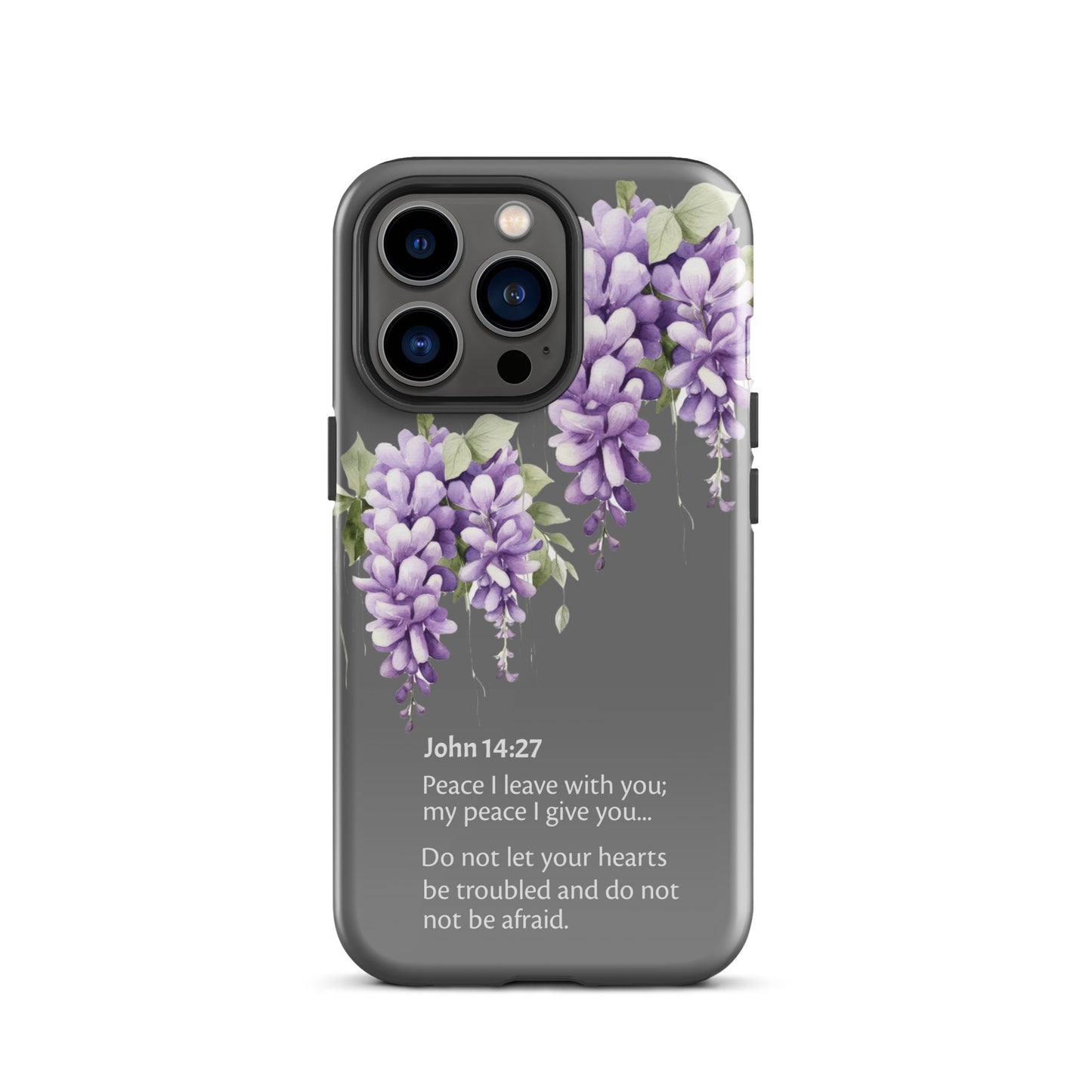 Wisteria John 14-27 Grey - Tough Case for iPhone®