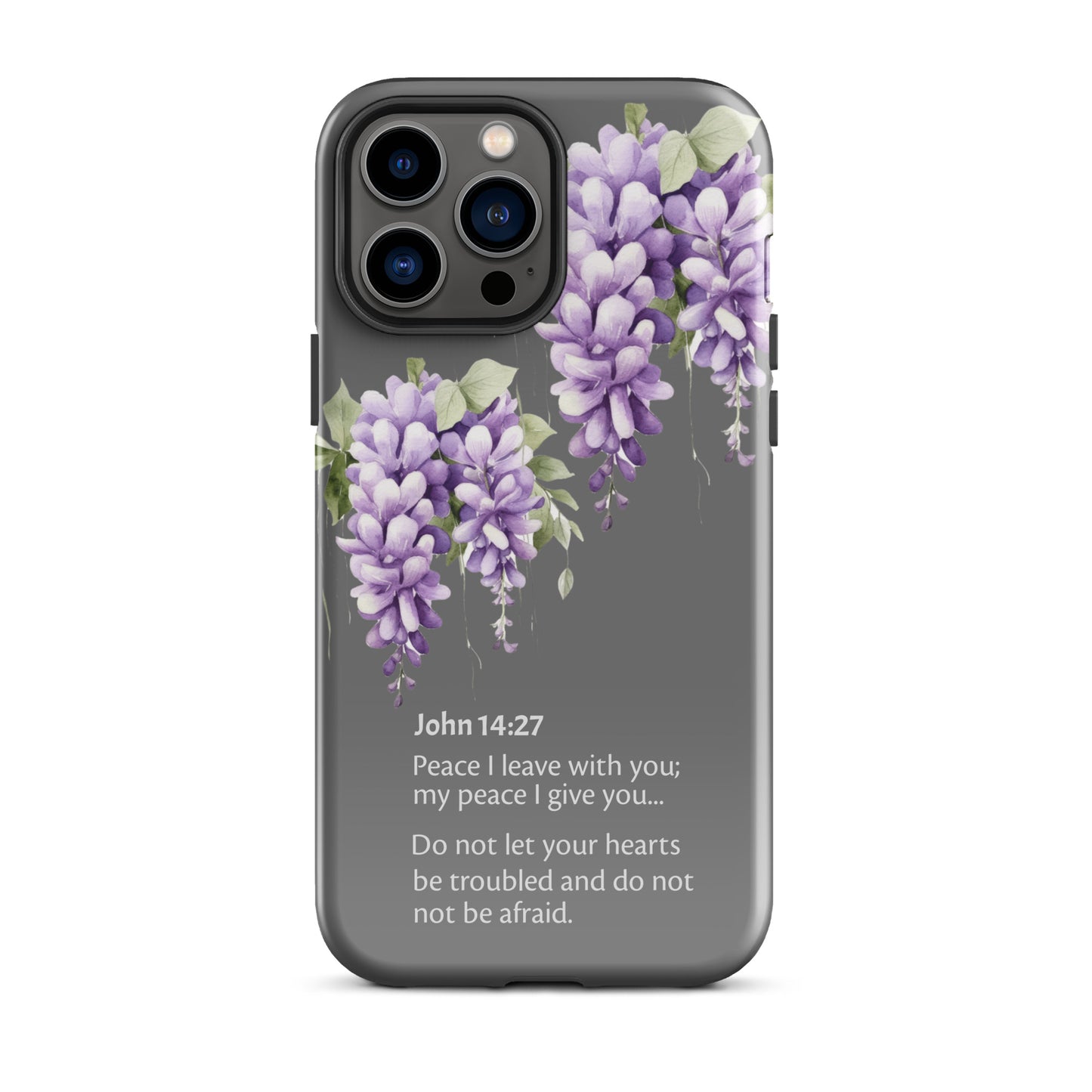 Wisteria John 14-27 Grey - Tough Case for iPhone®