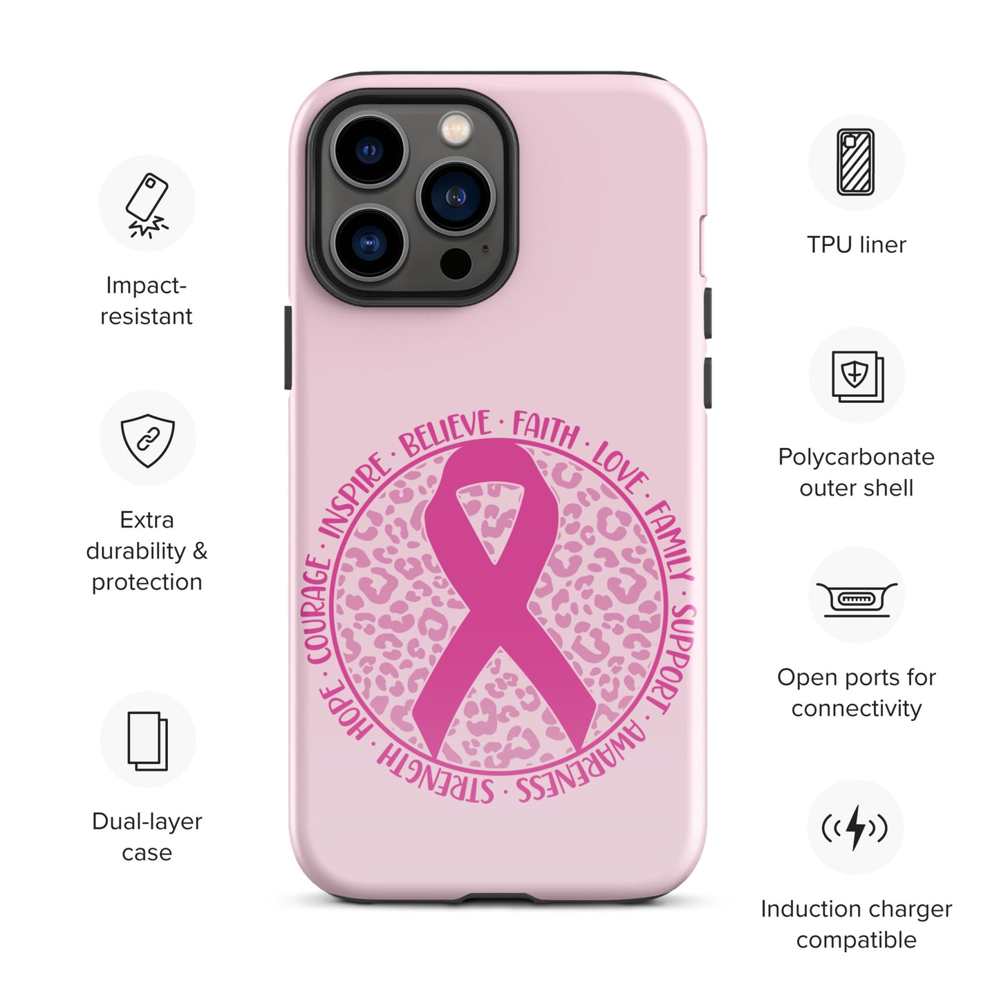 Breast Cancer Awareness 01 Tough Case for iPhone®