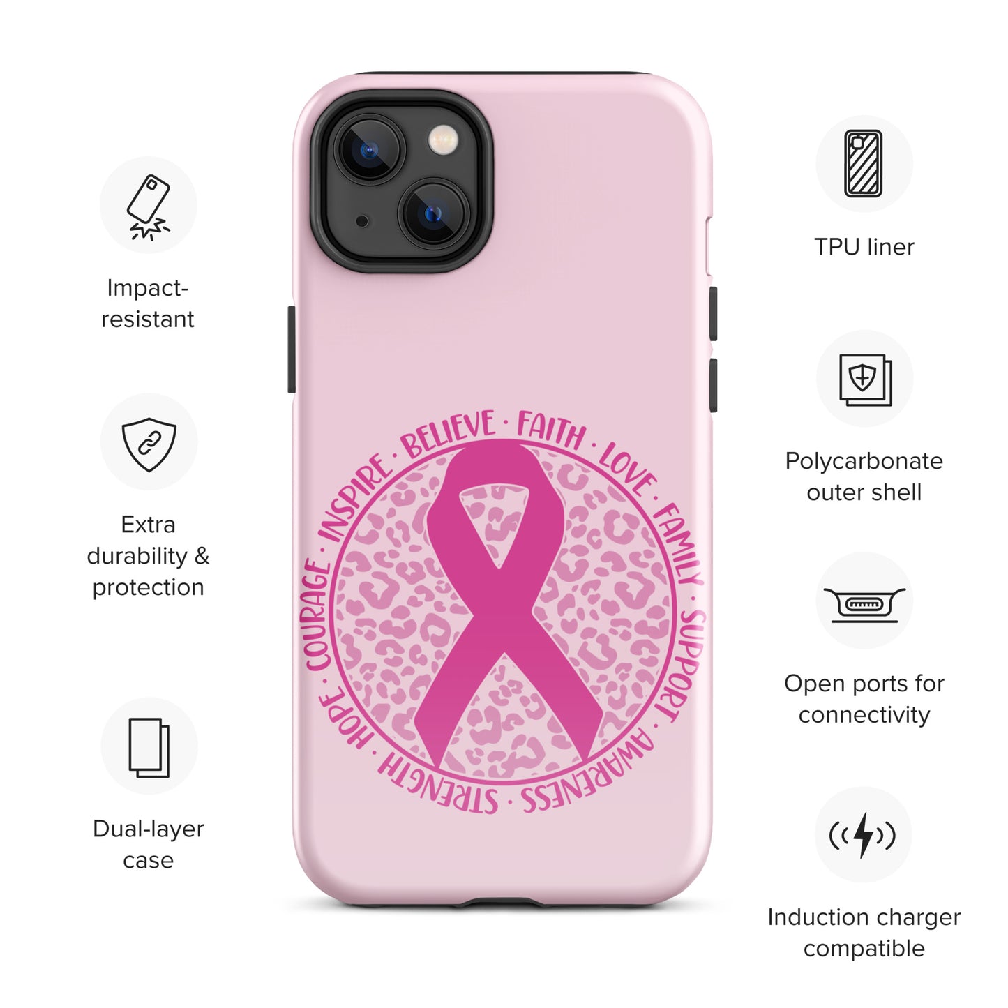 Breast Cancer Awareness 01 Tough Case for iPhone®