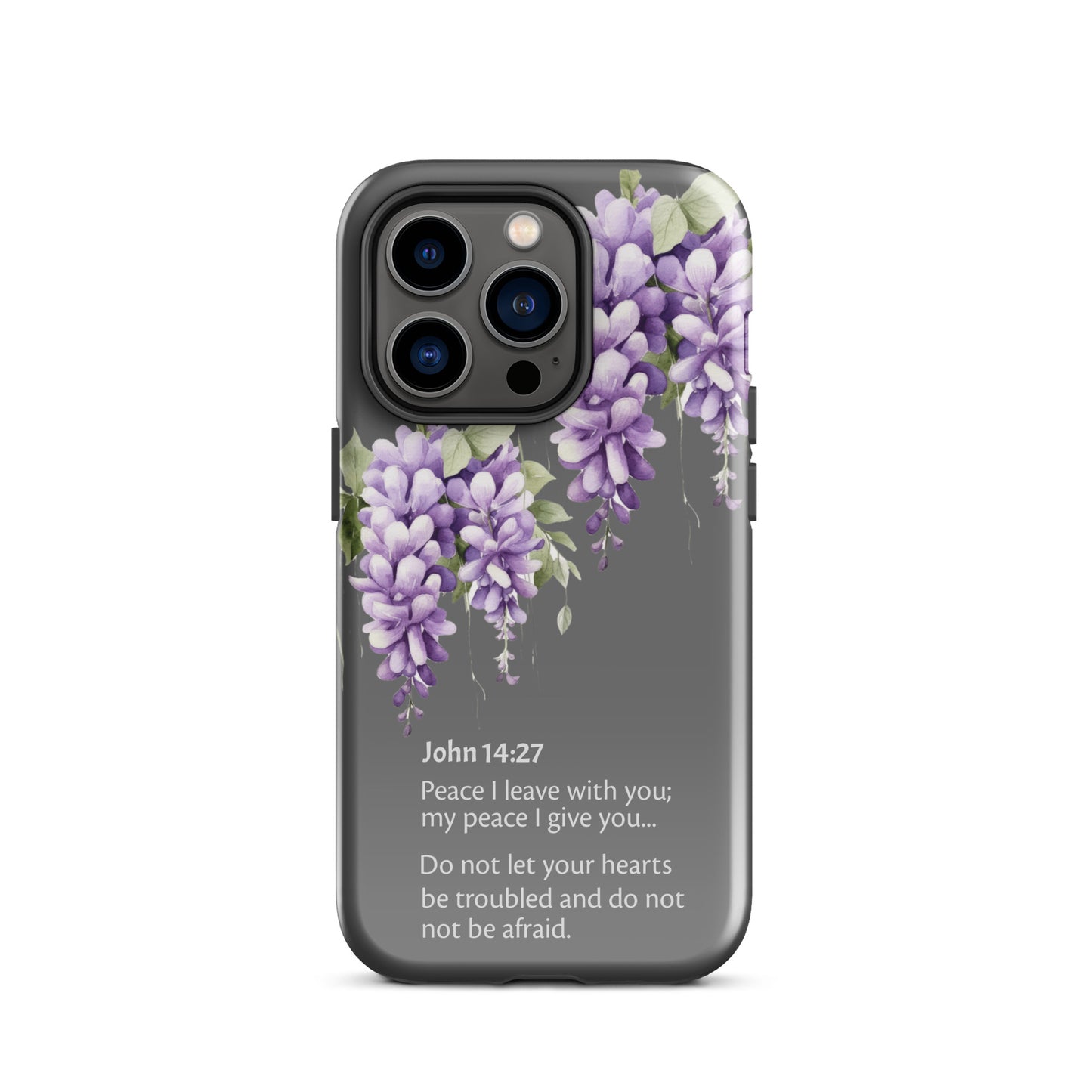 Wisteria John 14-27 Grey - Tough Case for iPhone®