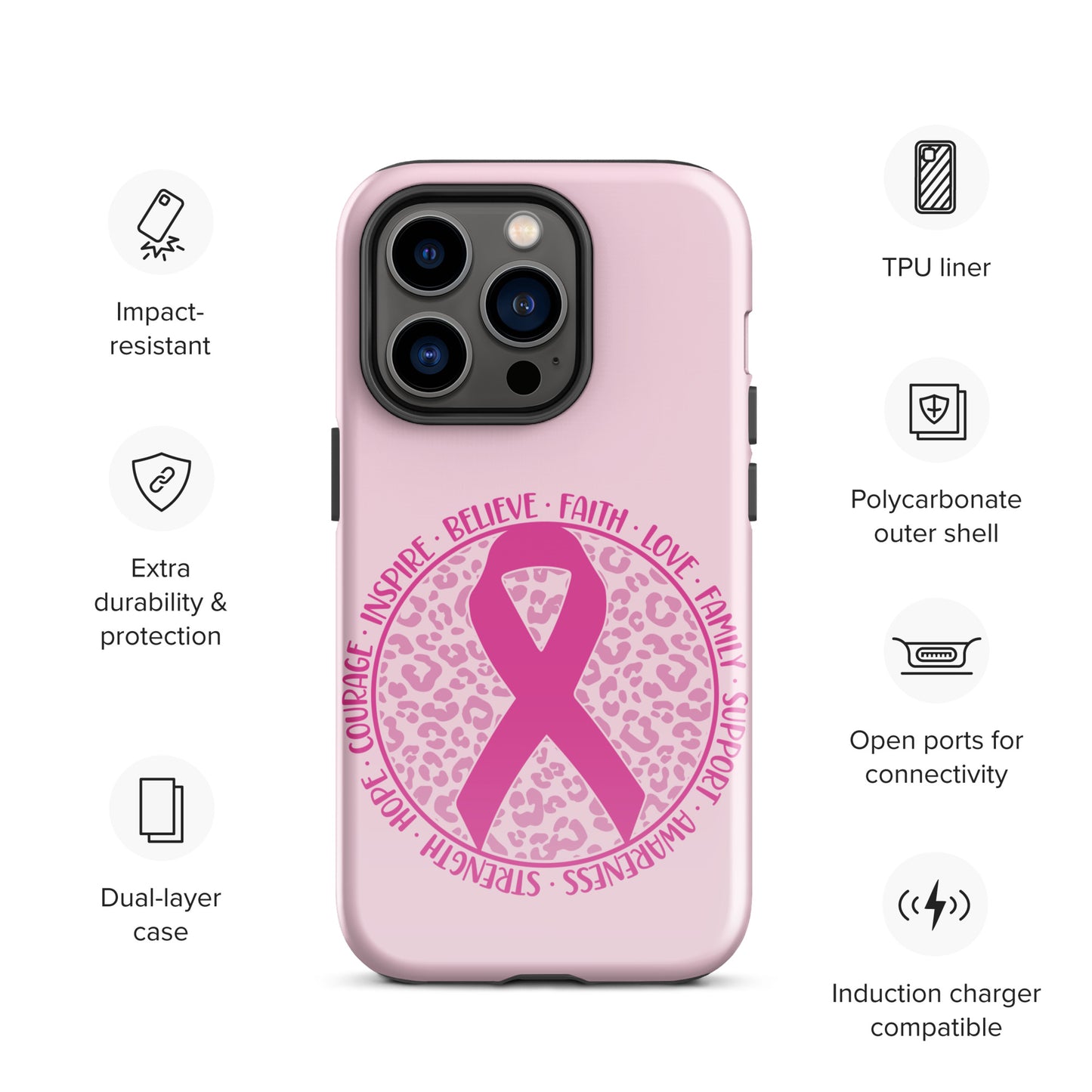 Breast Cancer Awareness 01 Tough Case for iPhone®