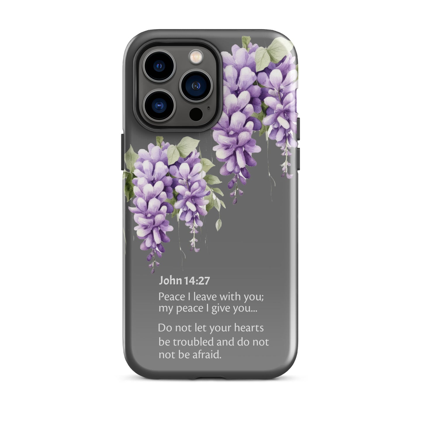 Wisteria John 14-27 Grey - Tough Case for iPhone®