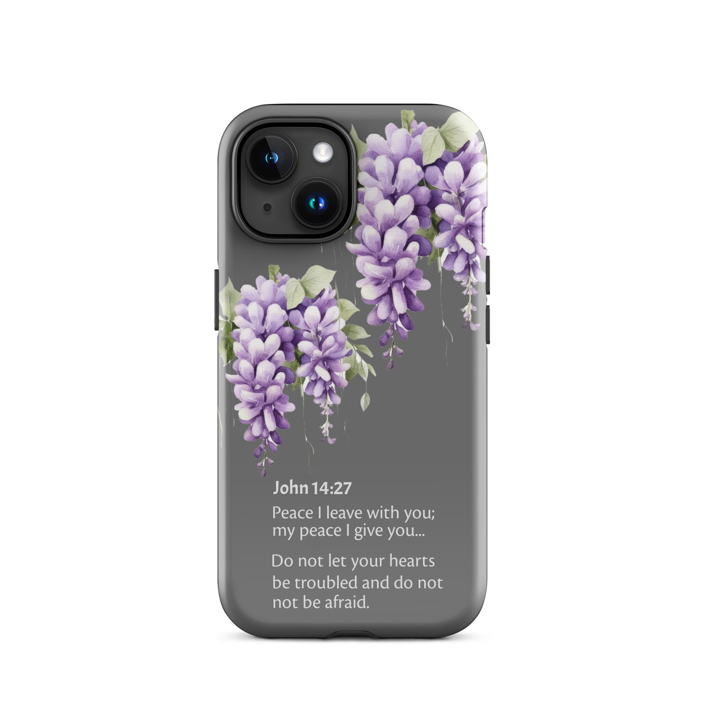 Wisteria John 14-27 Grey - Tough Case for iPhone®