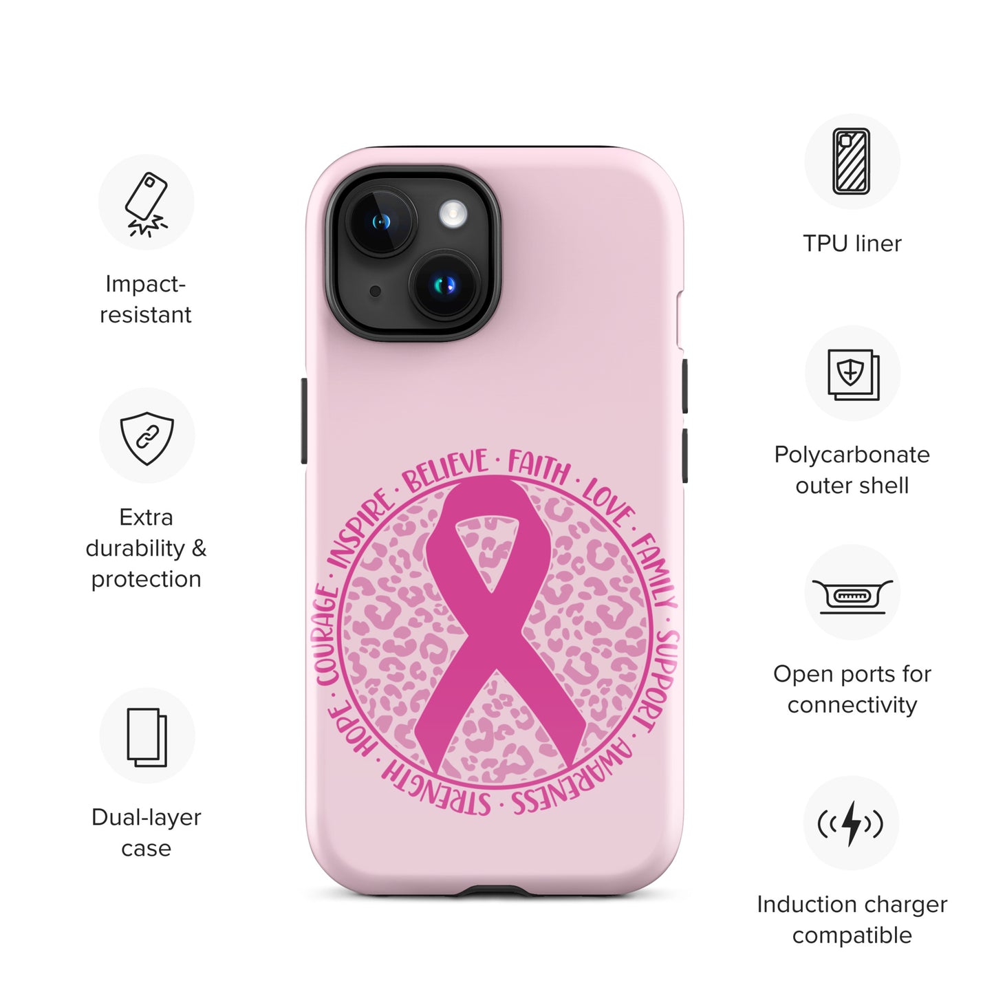 Breast Cancer Awareness 01 Tough Case for iPhone®