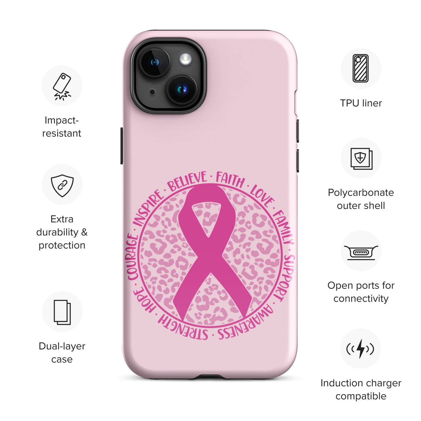 Breast Cancer Awareness 01 Tough Case for iPhone®