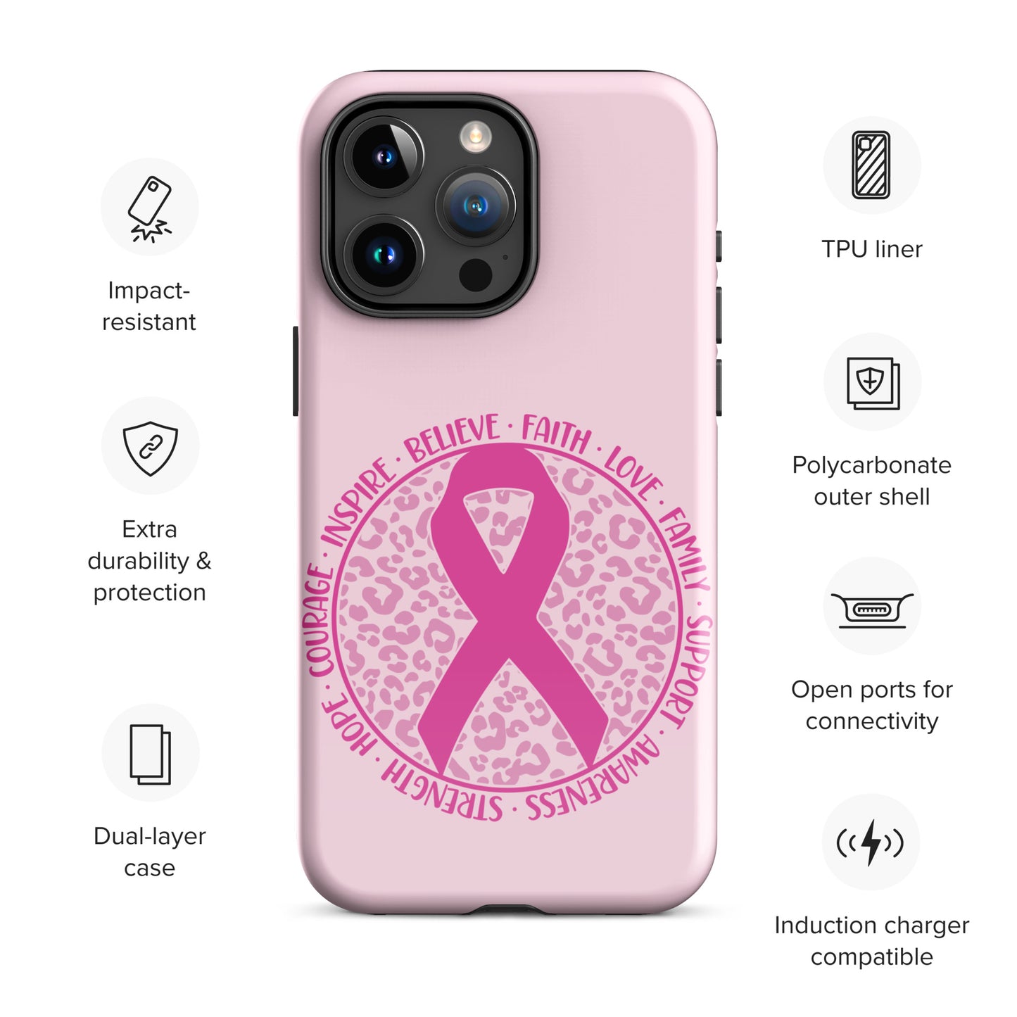 Breast Cancer Awareness 01 Tough Case for iPhone®