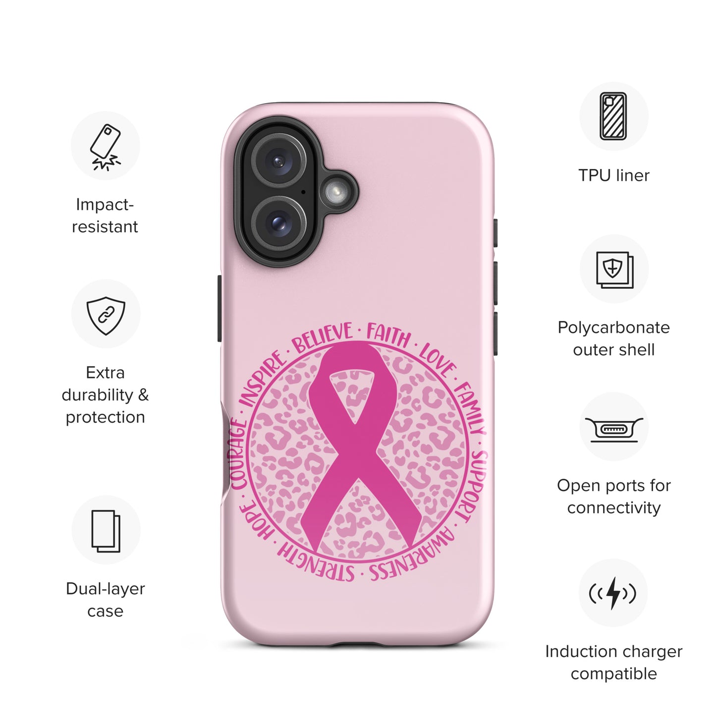 Breast Cancer Awareness 01 Tough Case for iPhone®