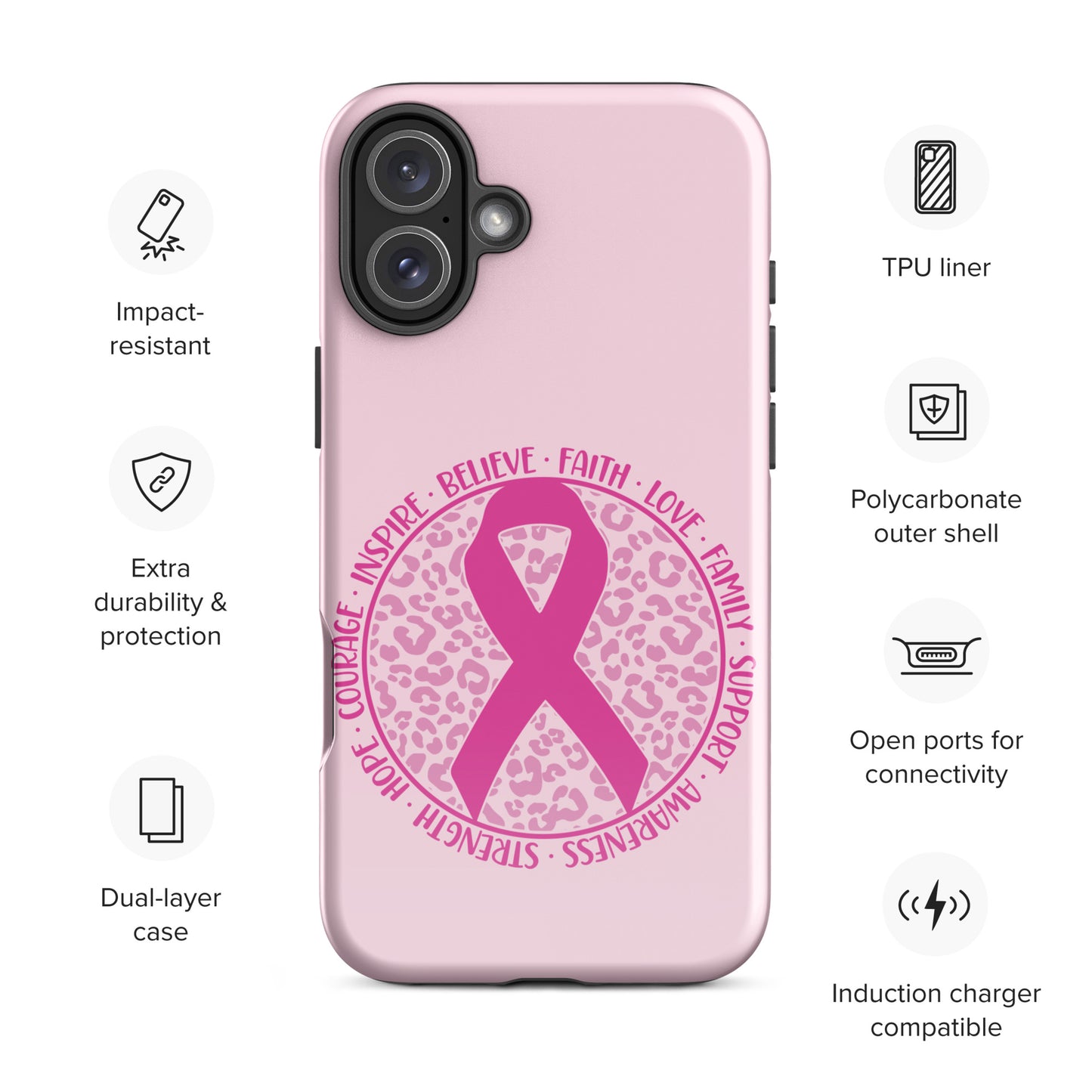 Breast Cancer Awareness 01 Tough Case for iPhone®