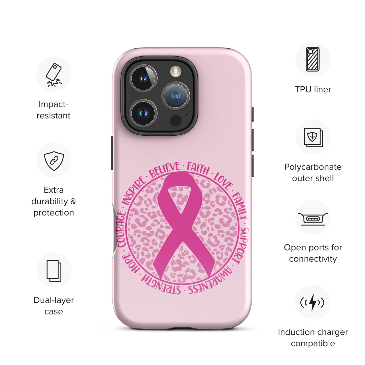 Breast Cancer Awareness 01 Tough Case for iPhone®