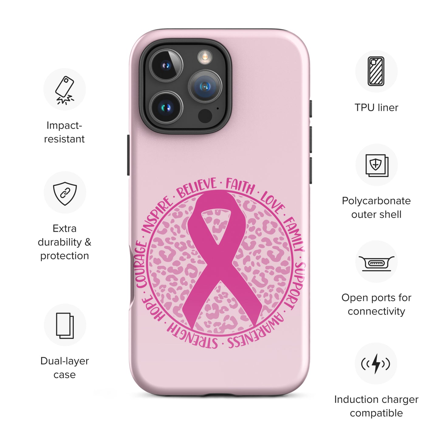 Breast Cancer Awareness 01 Tough Case for iPhone®