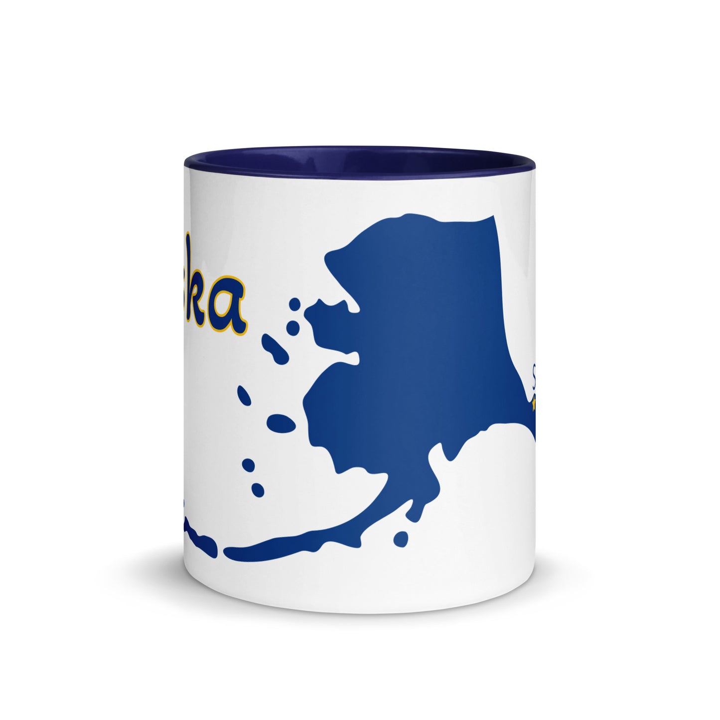 Skagway Alaska Map - Mug with Color Inside